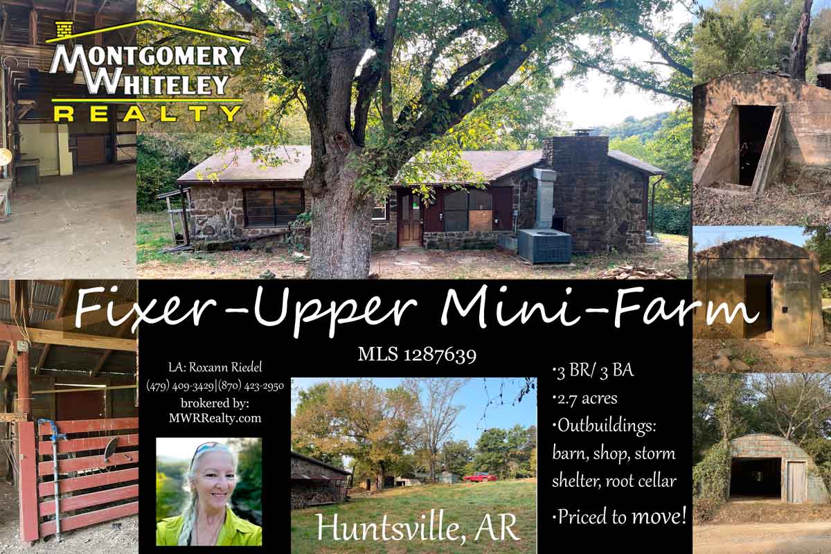 Mini-Farm for Sale near Huntsville, Arkansas